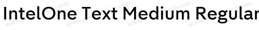 IntelOne Text Medium Regular字体转换